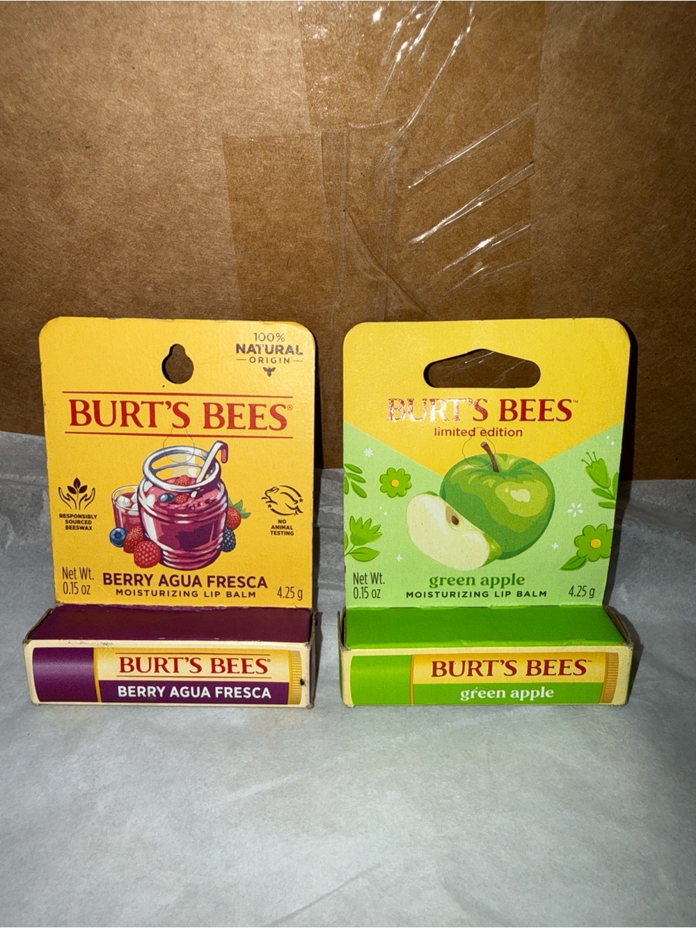 Burt's Bees Lip Balm Duo - Berry & Green Apple